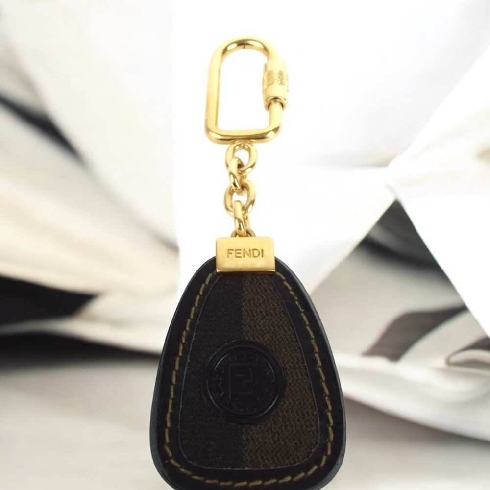 FENDI Pequín Leather Bag Charm/Keychain with Box 🤩 - Picture 2 of 6